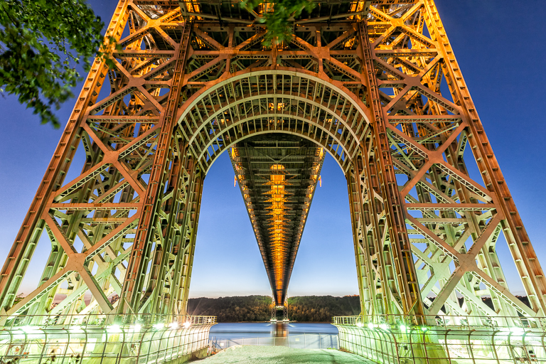 Night Falls At The GW Bridge